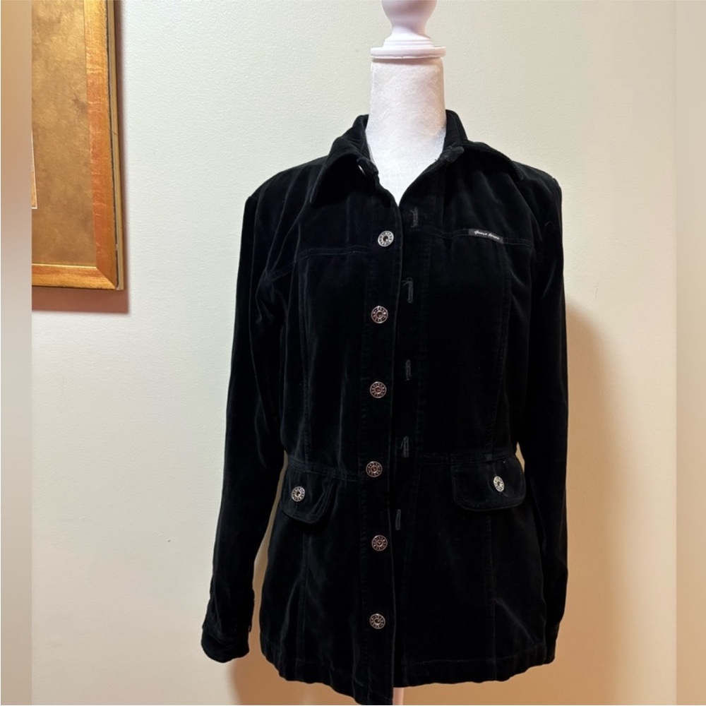 Guess Black Velvet Jacket